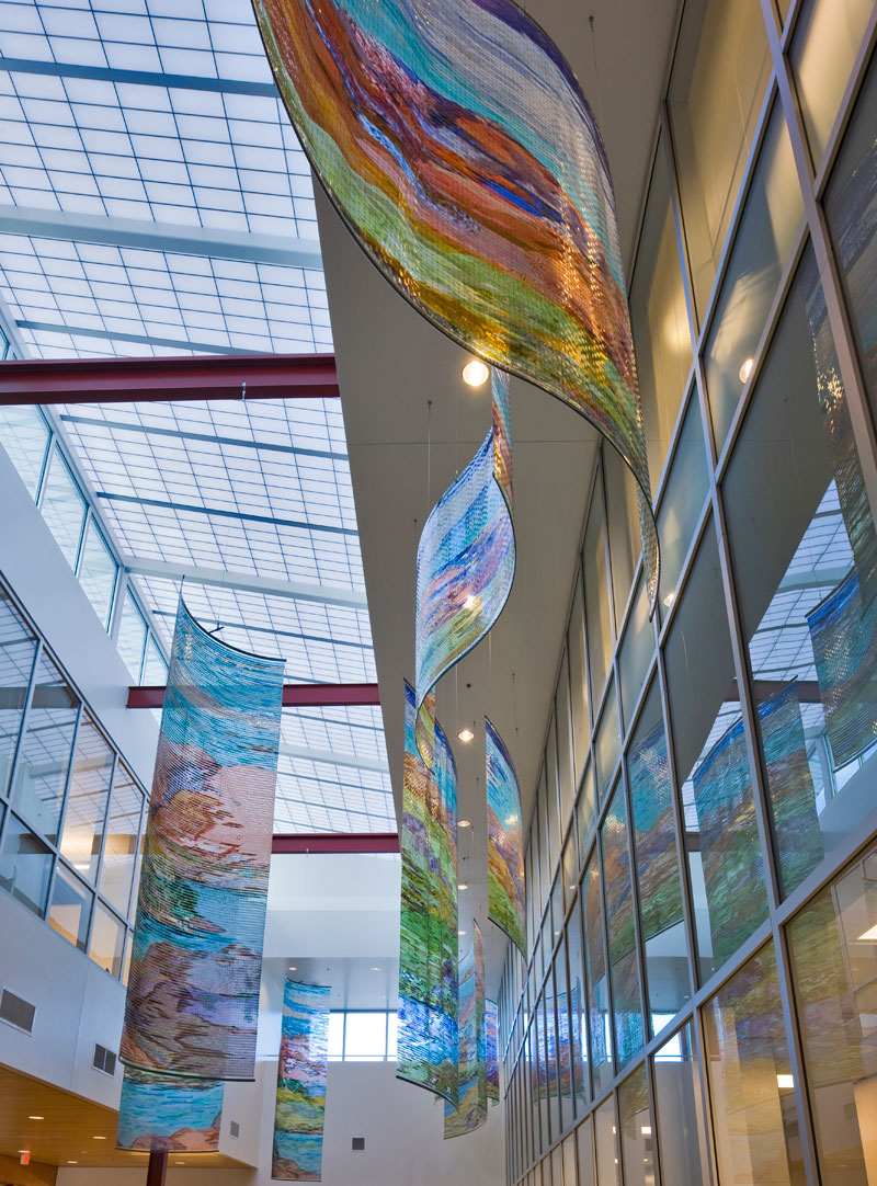
        A full day's work installing results in a successful installation of "Outside, Inside."        